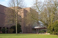 Spielsttte des Theaters, Odenkirchener Strasse 78 in Rheydt. Hier wird eine teure und zeitaufwendige Sanierung durchgefhrt.
